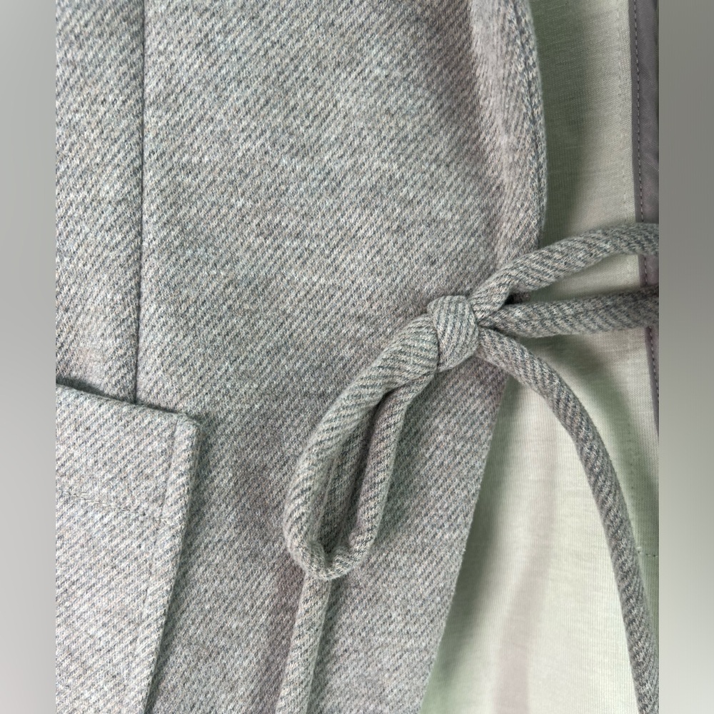 Anthropologie Avec Les Filles Tan Taupe Bow Fitted Blazer Jacket XS Extra Small - Picture 10 of 10